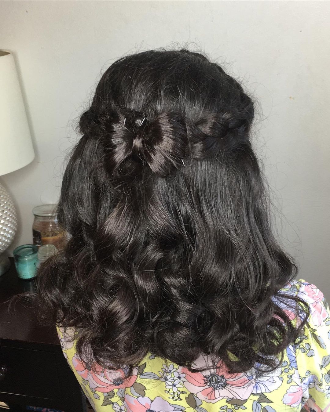 Sweetie Side Braid With Bow